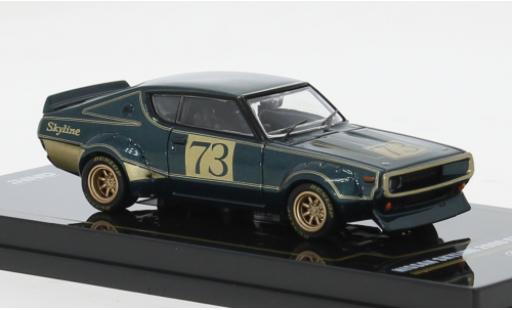 Nissan Skyline 1/64 INNO64 2000 GT-R (KPGC110) grün/gold 1972 1:64 modellautos