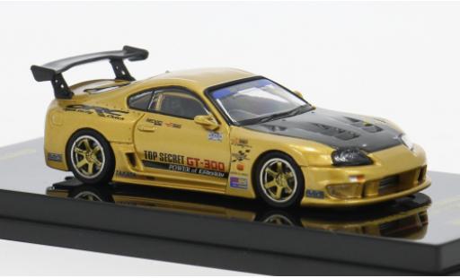 Toyota Supra 1/64 INNO64 (A80) Top Secret GT-300 gold 1993 1:64 modellautos