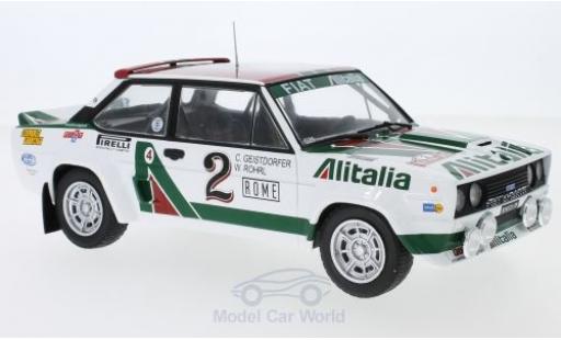 Modellautos Fiat 131 1/18 IXO Abarth No.2 Alitalia Rallye WM Rally Monte Carlo 1978 W.Röhrl/C.Geistdörfer Fiat 131 1/18 IXO Abarth No.2 Alitalia Rallye WM Rally Monte Carlo 1978 W.Röhrl/C.Geistdörfer modellautos