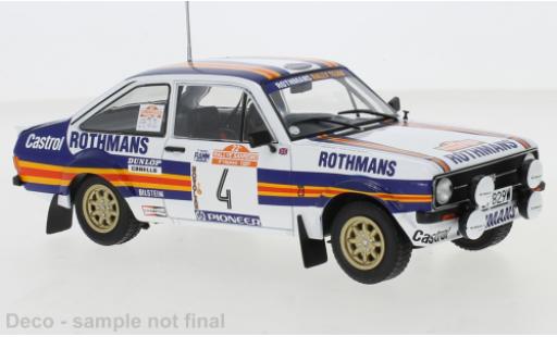 Modellautos Ford Escort 1/24 IXO MkII RS 1800 No.4 Rally San Remo 1980 A.Vatanen/D.Richards Ford Escort 1/24 IXO MkII RS 1800 No.4 Rally San Remo 1980 A.Vatanen/D.Richards modellautos