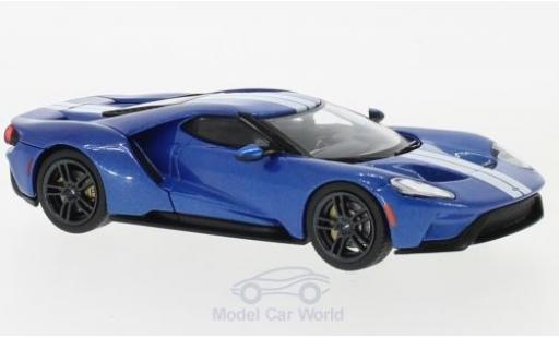 Ford GT 1/43 IXO blau/silber 2017 modellautos