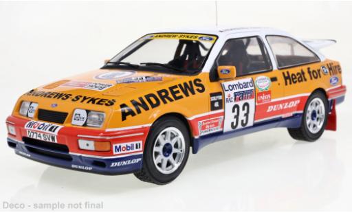 Modellautos Ford Sierra 1/18 IXO RS Cosworth No.33 Rally WM Rallye RAC Lombard 1989 Ford Sierra 1/18 IXO RS Cosworth No.33 Rally WM Rallye RAC Lombard 1989 modellautos