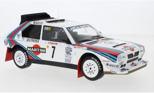 Lancia Delta 1/18 IXO S4 No.7 Martini Racing Martini Rally Monte Carlo 1986 H.Toivonen/S.Cresto modellautos