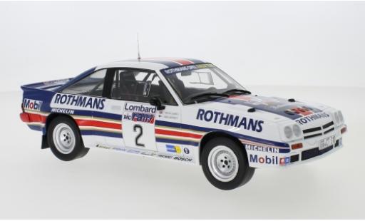Modellautos Opel Manta 1/18 IXO 400 No.2 Rothmans Rally Team Rothmans Rallye WM RAC Rallye 1983 H.Toivonen/F.Gallagher Opel Manta 1/18 IXO 400 No.2 Rothmans Rally Team Rothmans Rallye WM RAC Rallye 1983 H.Toivonen/F.Gallagher modellautos