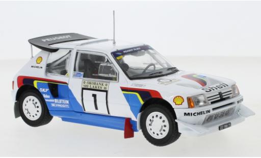 Modellautos Peugeot 205 1/24 IXO T16 E2 No.1 Rallye WM 1000 Lakes Rally 1986 T.Salonen/S.Harjanne Peugeot 205 1/24 IXO T16 E2 No.1 Rallye WM 1000 Lakes Rally 1986 T.Salonen/S.Harjanne modellautos