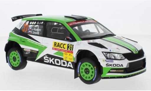 Modellautos Skoda Fabia 1/18 IXO R5 No.31 Rallye WM Rallye Catalunya 2018 J.Kopecky/P.Dresler Skoda Fabia 1/18 IXO R5 No.31 Rallye WM Rallye Catalunya 2018 J.Kopecky/P.Dresler modellautos