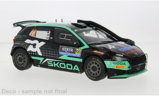 Modellautos Skoda Fabia 1/18 IXO Rally2 No.22 WRC Safari Rallye Kenia 2024 1:18 Skoda Fabia 1/18 IXO Rally2 No.22 WRC Safari Rallye Kenia 2024 1:18 modellautos