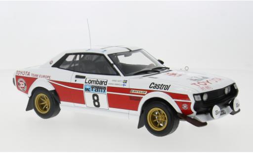 Toyota Celica 1/18 IXO 2000 GT (RA21) No.8 RAC Rally 1977 1:18 modellautos