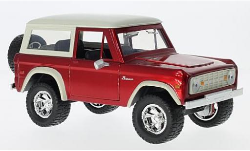Ford Bronco 1/24 Jada Toys Hardtop rot/beige 1973 sans Vitrine modellautos