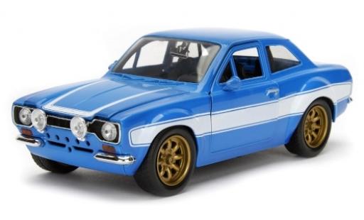 Ford Escort 1/24 Jada Toys II Tuning blau/weiss Fast & Furious 1974 modellautos