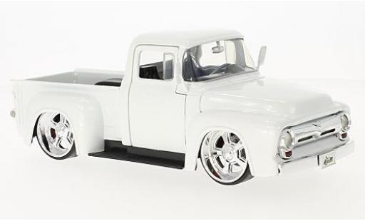 Ford F-1 1/24 Jada Toys 00 Pick Up mettalic weiss 1956 modellautos