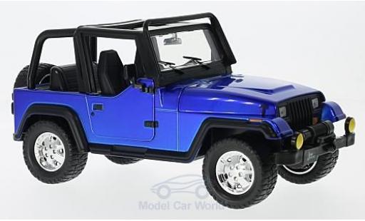 Jeep Wrangler 1/24 Jada Toys blau 1992 ohne Vitrine modellautos