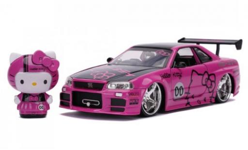 Modellautos Nissan Skyline 1/24 Jada Toys GT-R (R34) RHD Hello Kitty 2002 Nissan Skyline 1/24 Jada Toys GT-R (R34) RHD Hello Kitty 2002 modellautos