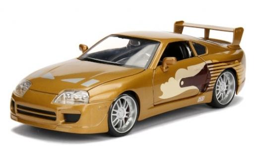 Toyota Supra 1/24 Jada Toys Tuning mettalic braun/Dekor Fast & Furious 1995 modellautos