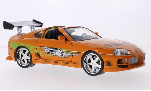 Modellautos Toyota Supra 1/18 Jada Toys Tuning mettalic orange/Dekor Fast & Furious 1995 Brian O'Conner Toyota Supra 1/18 Jada Toys Tuning mettalic orange/Dekor Fast & Furious 1995 Brian O'Conner modellautos