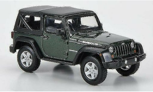 Jeep Wrangler Rubicon 1/43 Greenlight Softtop gr&Atilde;&frac14;n 2012 modellautos
