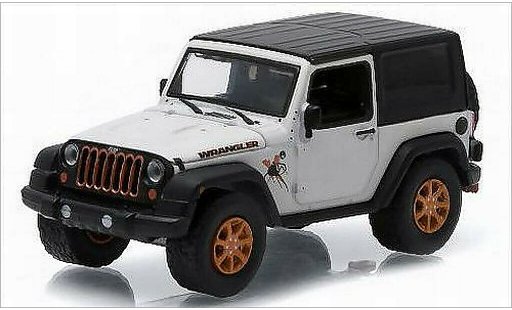 Jeep Wrangler Base 1/64 Greenlight weiss/Dekor 2012 modellautos