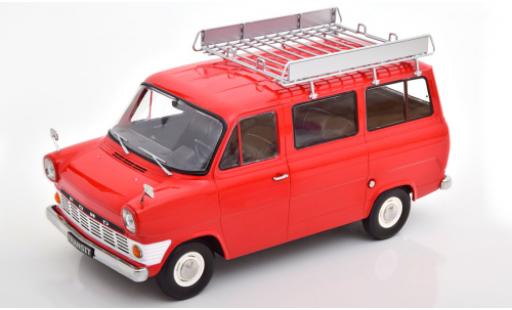 Modellautos Ford Transit 1/18 KK Scale MK 1 Bus rot 1965 avec Rack de toit Ford Transit 1/18 KK Scale MK 1 Bus rot 1965 avec Rack de toit modellautos