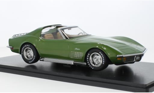 Modellautos Chevrolet Corvette 1/18 KK Scale (C3) metallise vert 1972 Chevrolet Corvette 1/18 KK Scale (C3) metallise vert 1972 modellautos