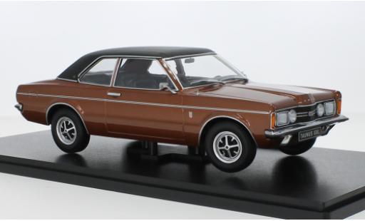 Modellautos Ford Taunus 1/18 KK Scale 2000 GXL (TC1) metallise brun/matte-noire 1971 Ford Taunus 1/18 KK Scale 2000 GXL (TC1) metallise brun/matte-noire 1971 modellautos