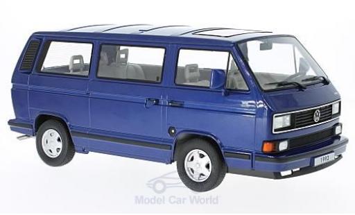 Modellautos Volkswagen Bulli 1/18 KK Scale T3 Multivan mettalic blau 1992 Volkswagen Bulli 1/18 KK Scale T3 Multivan mettalic blau 1992 modellautos