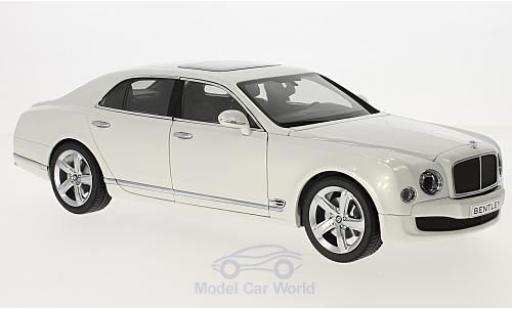 Modellautos Bentley Mulsanne 1/18 Kyosho Speed weiss 2014 Bentley Mulsanne 1/18 Kyosho Speed weiss 2014 modellautos