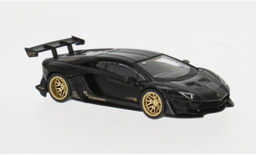 Modellautos Lamborghini Aventador schwarz/gold 2025 1/64 Mini GT