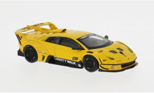 Modellautos Lamborghini Murcielago LB-Silhouette Works GT Evo gelb/schwarz 2025 1/64 Mini GT