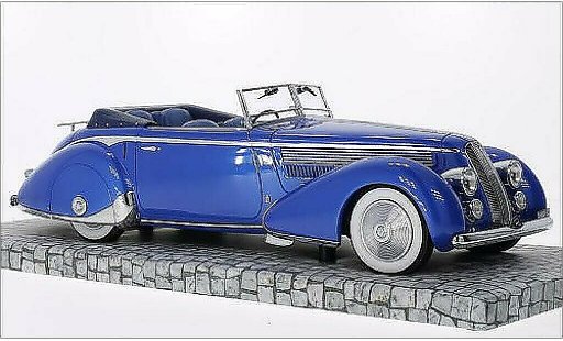 Lancia Astura Tipo 233 Corto 1/18 Minichamps mettalic blau RHD 1936 modellautos