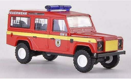 Land Rover Defender 110 1/87 Busch SW Feuerwehr Dortmund 1983 modellautos