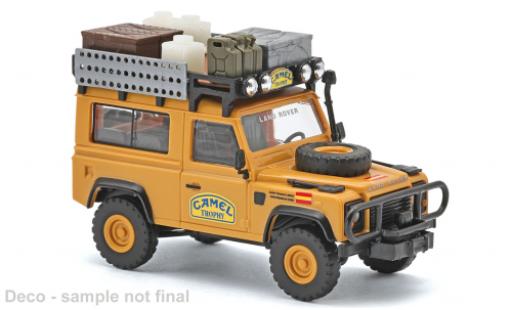 Modellautos Land Rover Defender 90 1983 Camel Trophy (ES) 1/87 Busch