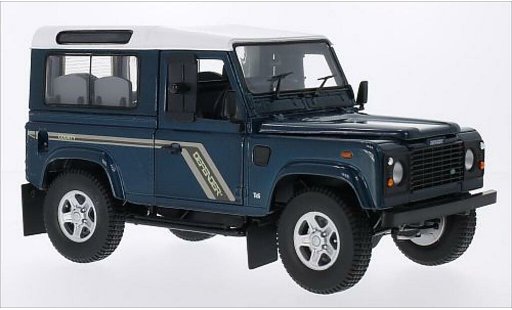 Land Rover Defender 90 1/18 Universal Hobbies County Station Wagon mettalic gr&Atilde;&frac14;n/weiss RHD 2004 modellautos