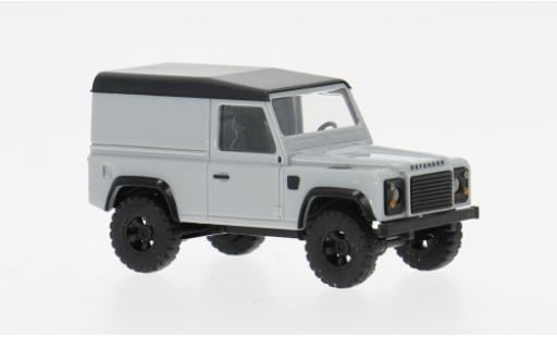 Modellautos Land Rover Defender 90 grau/schwarz 1983 1/87 Busch
