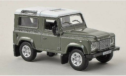 Land Rover Defender 90 1/76 Oxford Station Wagon grau/weiss modellautos