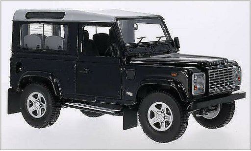 Land Rover Defender 90 1/18 Universal Hobbies Station Wagon mettalic blau/grau RHD modellautos