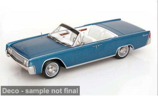Modellautos Lincoln Continental Cabrio t&Atilde;&frac14;rkis/weiss 1963 1/18 KK Scale