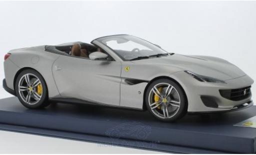 Modellautos Ferrari Portofino 1/18 Look Smart matt-silber 2018 Ferrari Portofino 1/18 Look Smart matt-silber 2018 modellautos