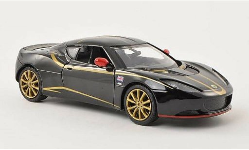Lotus Evora S 1/24 Motormax schwarz mit Dekor modellautos