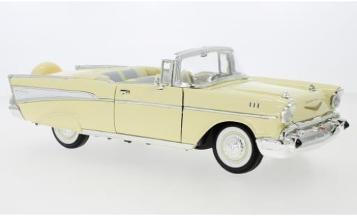 Chevrolet Bel Air 1/18 Lucky Die Cast Cabrio gelb/weiss 1957 modellautos