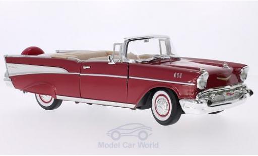 Chevrolet Bel Air 1957 1/18 Lucky Die Cast Cabrio mettalic rot/weiss 1957 modellautos