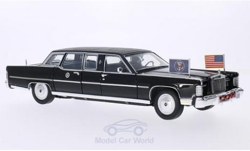 Lincoln Continental 1/24 Lucky Die Cast Reagan Car schwarz 1972 modellautos
