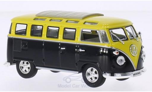 Modellautos Volkswagen T1 B 1/43 Lucky Die Cast Samba schwarz/gelb 1962 Faltdach geschlossen mit Chromstoßstangen und -felgen Volkswagen T1 B 1/43 Lucky Die Cast Samba schwarz/gelb 1962 Faltdach geschlossen mit Chromstoßstangen und -felgen modellautos