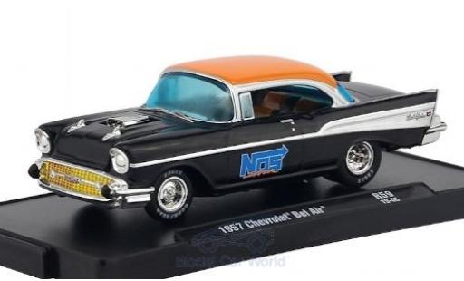 Chevrolet Bel Air 1/64 M2 Machines schwarz/orange Nos 1968 modellautos