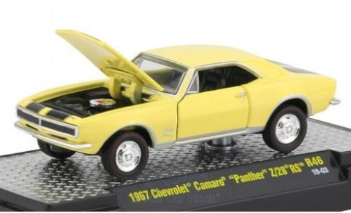 Modellautos Chevrolet Camaro 1/64 M2 Machines Panther Z/28 RS gelb/schwarz 1967 Chevrolet Camaro 1/64 M2 Machines Panther Z/28 RS gelb/schwarz 1967 modellautos