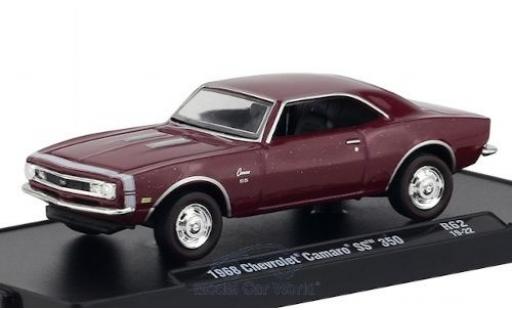 Chevrolet Camaro 1/64 M2 Machines SS 350 mettalic rot/weiss 1968 modellautos