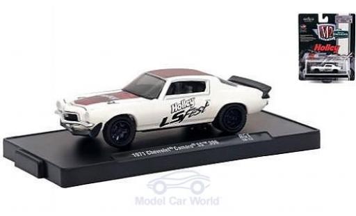 Chevrolet Camaro SS 1/64 M2 Machines SS 396 weiss/rot Holley LS Fest 1971 modellautos