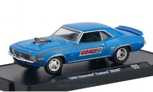 Chevrolet Camaro 1/64 M2 Machines SS/RS mettalic blau/Dekor Comp Cams 1969 modellautos