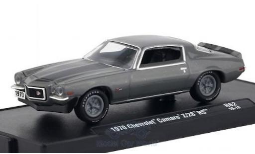 Chevrolet Camaro 1/64 M2 Machines Z/28 RS mettalic grau/schwarz 1970 modellautos