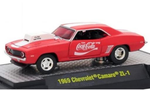Chevrolet Camaro ZL1 1/64 M2 Machines ZL1 rot/weiss Coca Cola 1969 modellautos