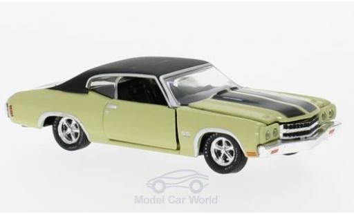 Chevrolet Chevelle 1970 1/64 M2 Machines SS 454 mettalic grün/schwarz 1970 modellautos